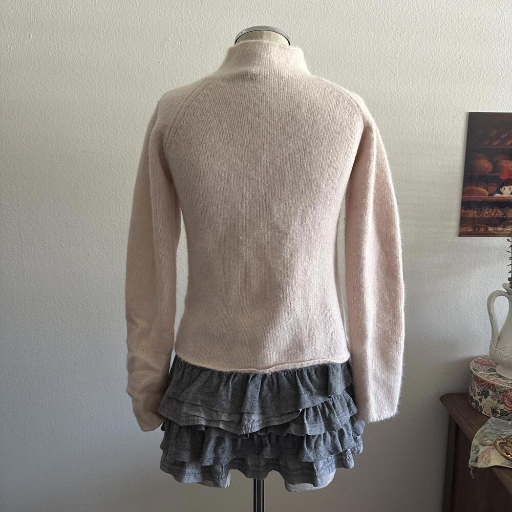 Baby pink wool mock neck sweater - Picture 5 of 7